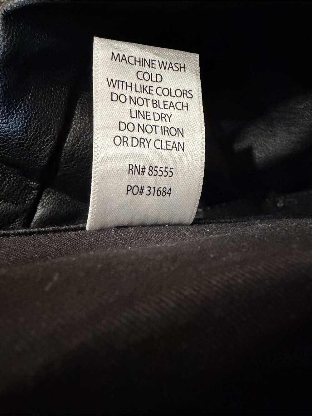 NWOT Pistola Sz 31 Faux Leather Cropped Pants 25" Inseam Straight Leg - Picture 7 of 7